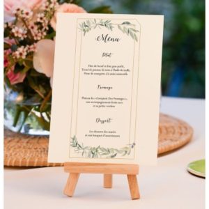 Menu de mariage